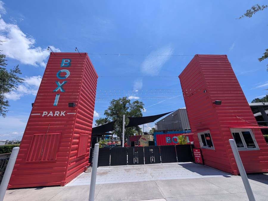 BOXI Park entrance in Lake Nona, a popular local dining and event venue
